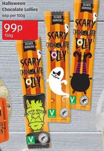 Aldi Halloween Chocolates Lollies 150g offer