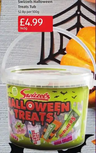 Aldi Swizzels Halloween Trearts Tub 945g offer