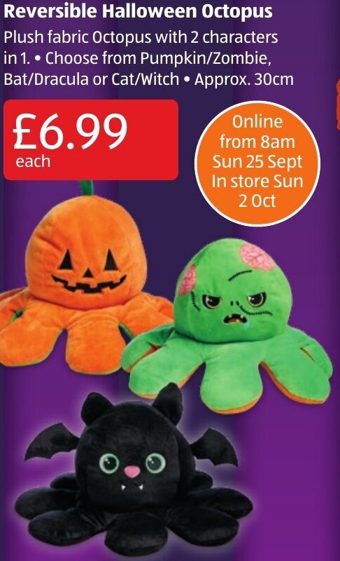 halloween reversible octopus