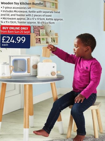 Aldi Wooden Toy Kitchen Bundle offer