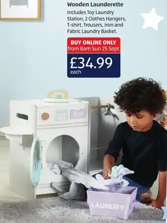 Aldi Wooden Launderette offer