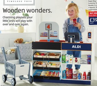 Aldi Wooden Aldi Supermarket offer