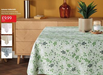 Aldi Autumn Tablecloth offer