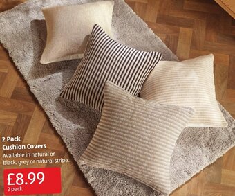 Aldi 2 Pack Cushion Covers offer