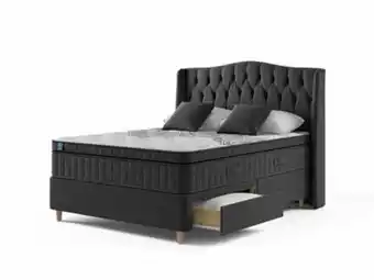 Igel advance 2500 plush top divan bed set on legs