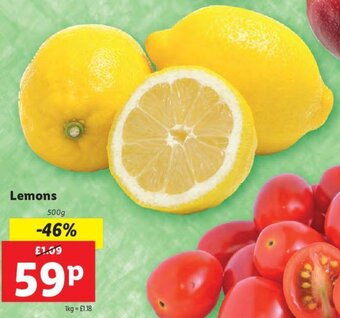Lidl Lemons offer