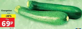 Lidl Courgettes 500g offer