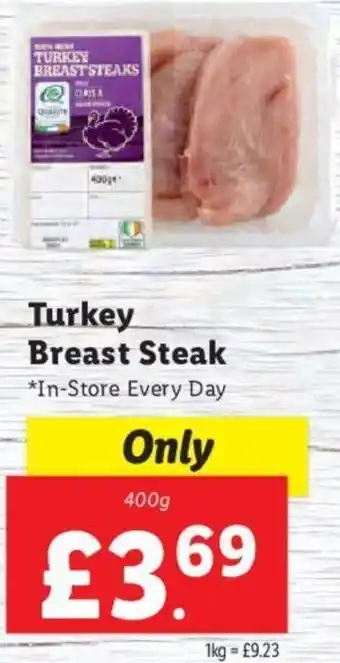 Lidl Turkey Breast Steak 400g offer