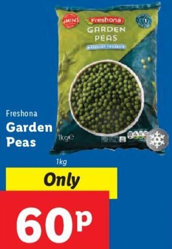 Lidl Garden Peas 1Kg offer
