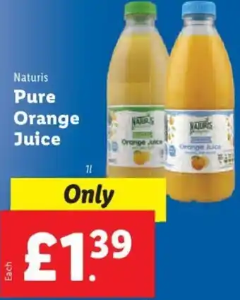 Lidl Pure Orange Juice 1L offer