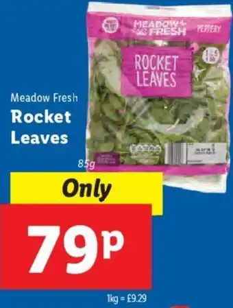 Lidl Rocket Leaves 85g offer