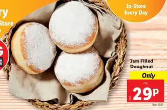 Lidl Jam Filled Doughnut 75g offer