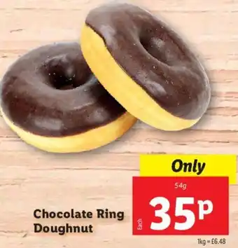 Lidl Chocolate Ring Doughnut 54g offer
