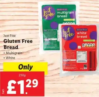 Lidl Gluten Free Bread 250g offer