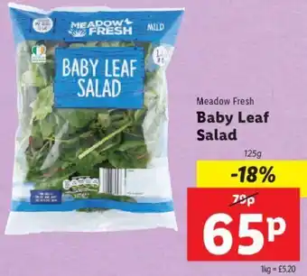 Lidl Baby Leaf Salad 125g offer