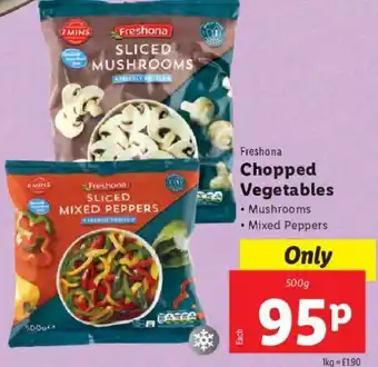 Chopped Vegetables 500g