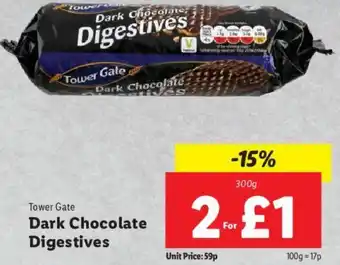 Lidl Dark Chocolate Digestives 300g offer