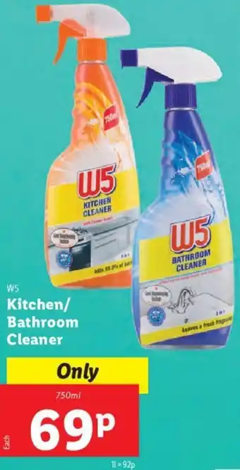 Lidl Kitchen/Bathroom Cleaner 750ml offer