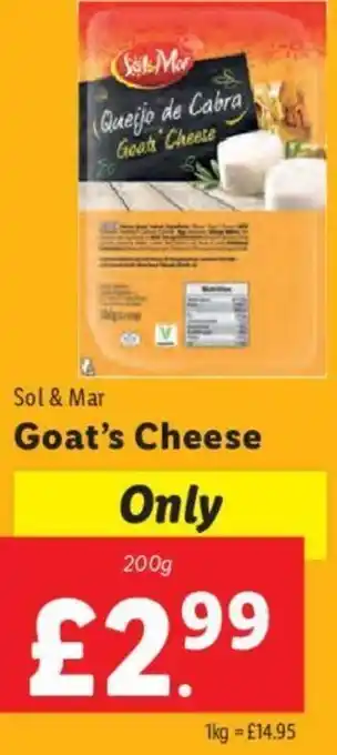 Lidl Goat's Cheese 200g offer