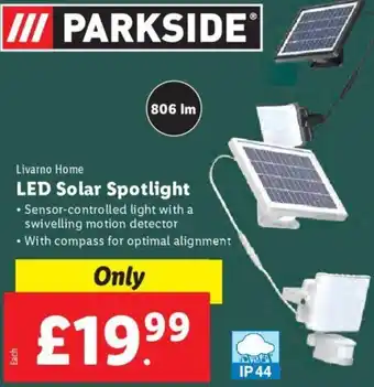 Lidl LED Solar Spotlight offer