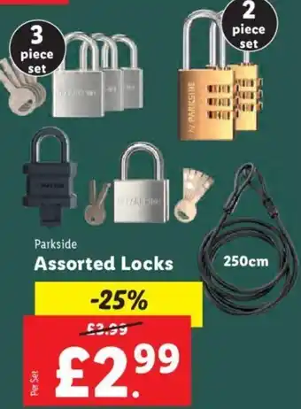 Lidl Assorted Locks offer