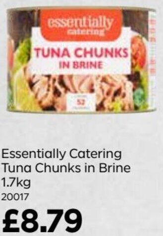 Bestway Tuna Chunks in Brine 1.7Kg offer