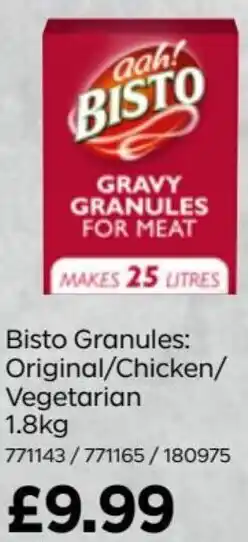 Bestway Granules: Original/Chicken/Vegetarian 1.8Kg offer