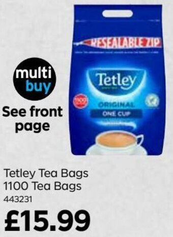 Bestway 1100 Tea Bags offer