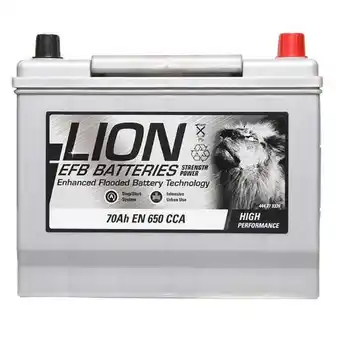 Euro Car Parts Lion efb 030 car battery - 3 year guarantee offer