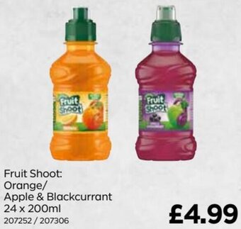 Bestway Fruit Shoot: Orange/ Apple & Blackcurrant 24 x 200ml offer