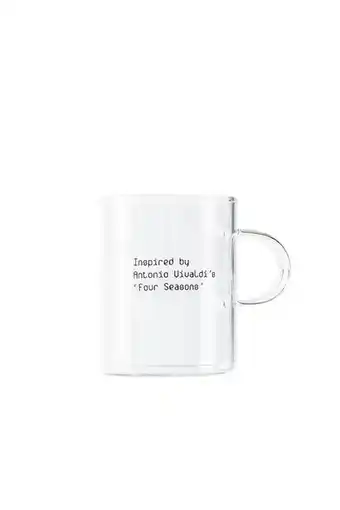 ZARA Borosilicate glass mug with transfer offer