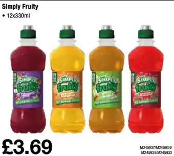 Makro Simply Fruity 12x330ml offer