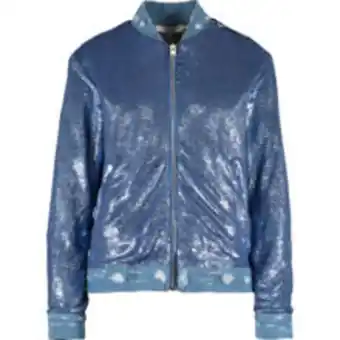TK Maxx Blue sequined biker jacket offer