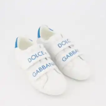 TK Maxx White & blue logo velcro trainers offer