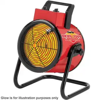 Machine Mart Clarke devil 7009 9kw industrial electric fan heater (400v) offer
