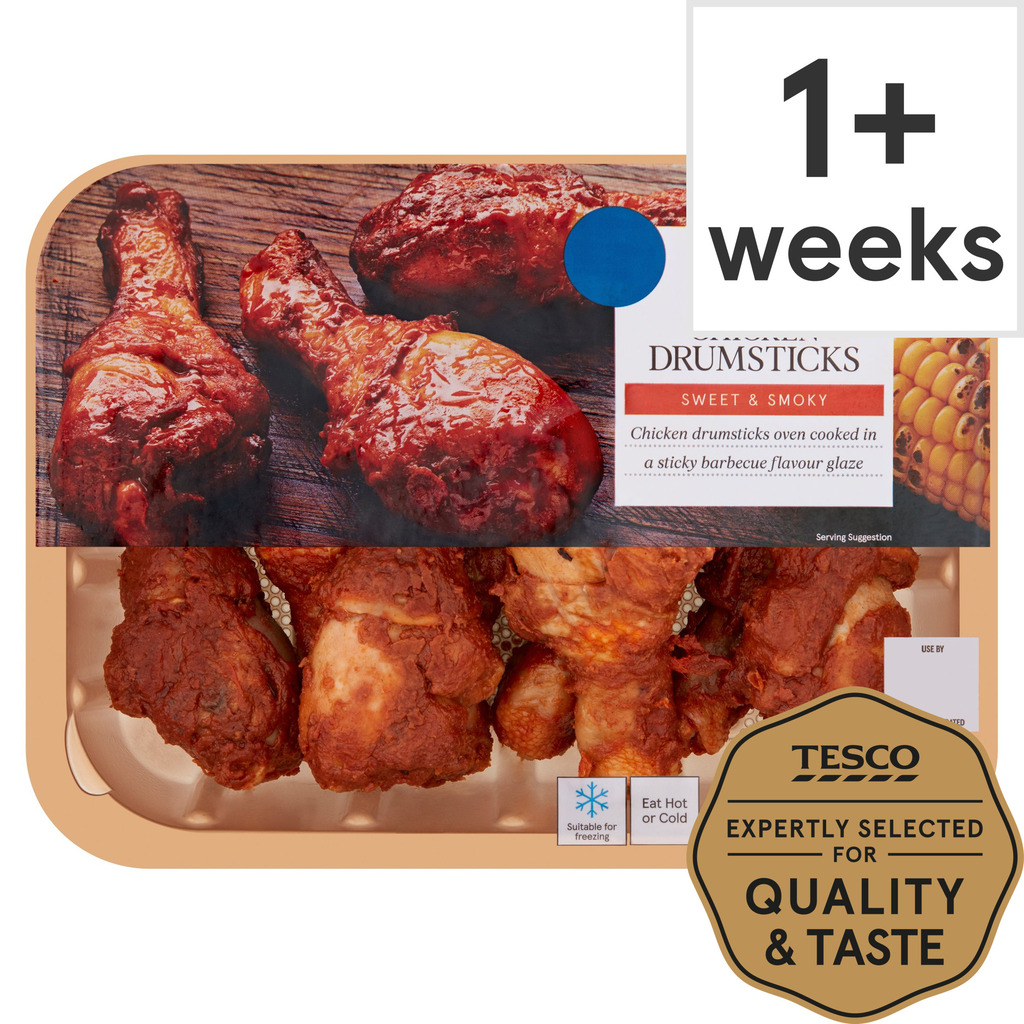Tesco bbq roast chicken drumsticks 750g offer at Tesco