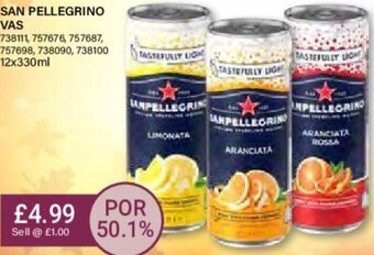 Bestway San Pellegrino 12x330ml offer