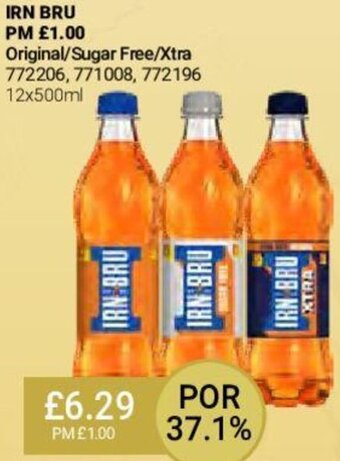 Bestway IRN BRU 12x500ml offer