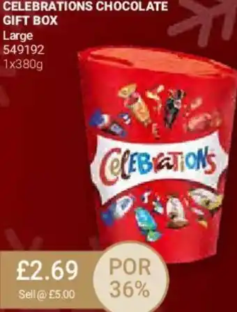 Bestway Celebrations Chocolate Gift Box 1x380g offer