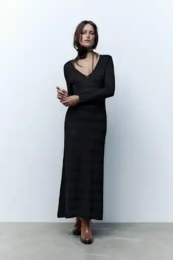 Pointelle knit dress