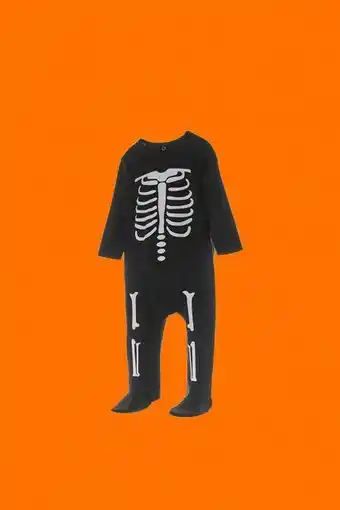 ZARA Baby/ glow-in-the-dark skeleton sleepsuit offer