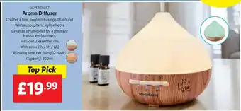 Lidl Silver crest aroma diffuser offer