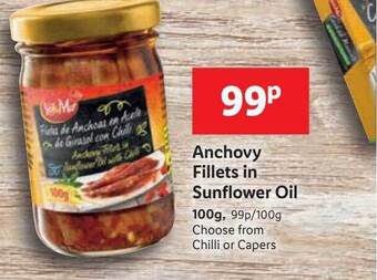 Lidl Sol mar anchovy fillets in sunflower oil offer