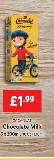Lidl Cacaolat chocolate milk offer