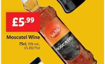 Lidl Sol mar moscatel wine offer