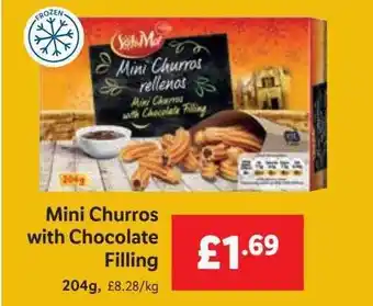Lidl Sol mar mini churros with chocolate filling offer