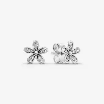 Pandora Sparkling daisy flower stud earrings offer