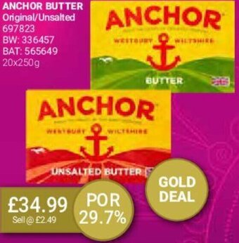 Bestway Anchor Butter 20x250g offer