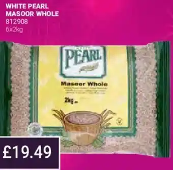 Bestway White Pearl Masoor Whole 6x2kg offer