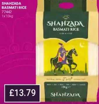 Bestway Shahzada Basmati Rice 1x10Kg offer